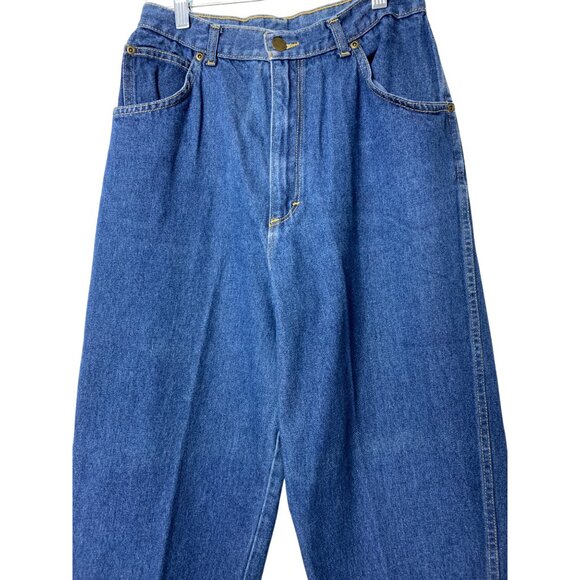 VTG 80s Cheryl Tiegs Mom 100% Cotton HR Tapered Jeans Size 28 Dark RAA10427 - Picture 6 of 7